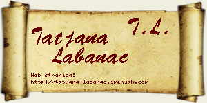 Tatjana Labanac vizit kartica